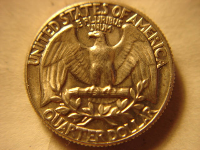 1969-D-Washington-Quarter--Type-H--Proof-Reverse-On-A-Business-Strike-Coin